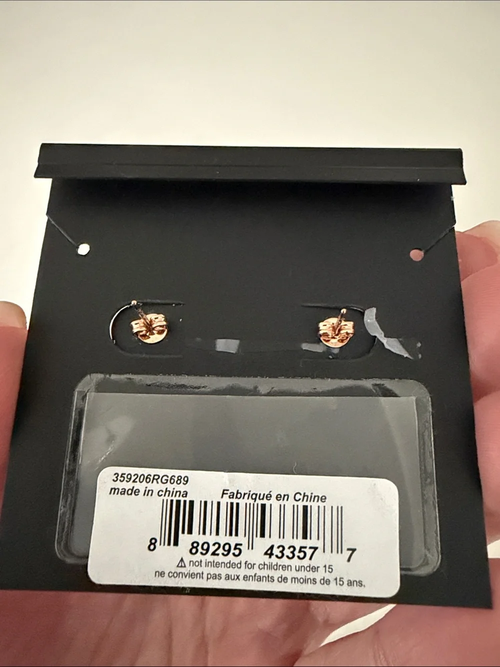 COACH Rose Gold Crystal Floral Stud Earrings